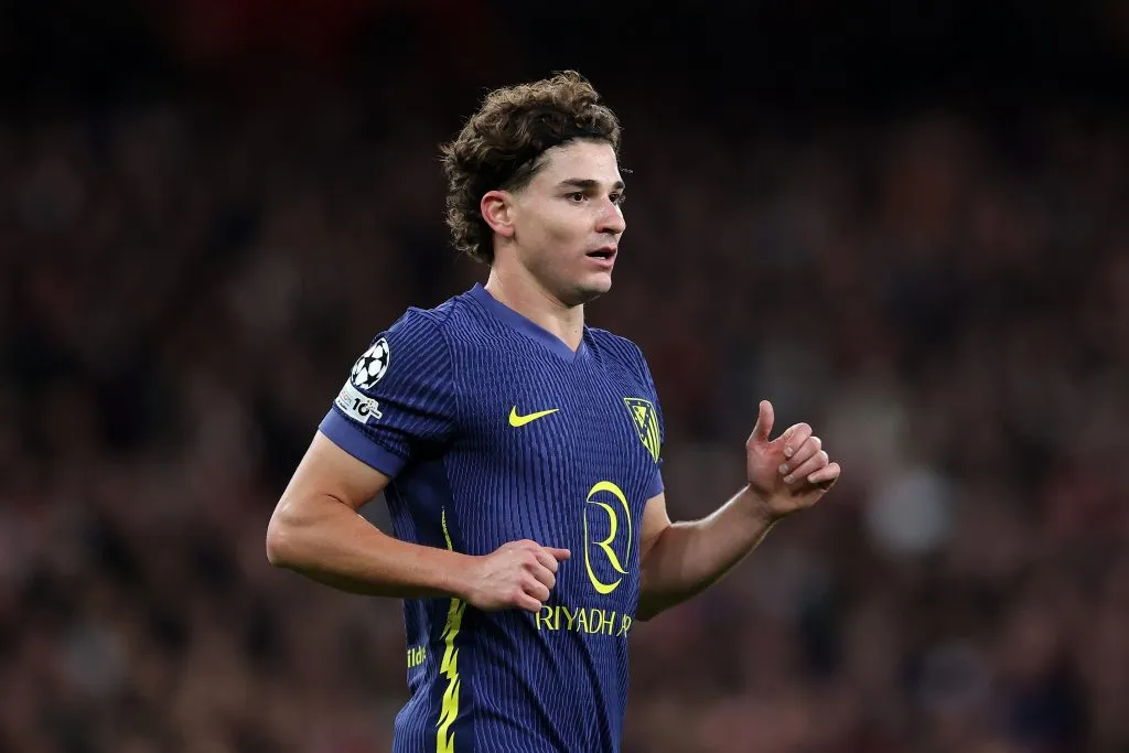 Julián Álvarez acumula 31 goles y 8 asistencias desde su arribo al Atlético de Madrid (Getty).