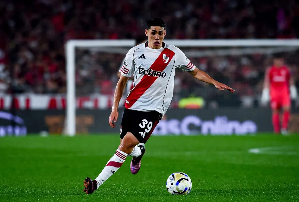 Santiago Lencina, juvenil de River Plate. (Getty Images)