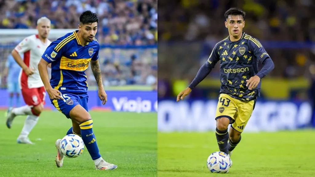 Williams Alarcón y Milton Delgado, mediocampistas de Boca Juniors. (Getty Images)
