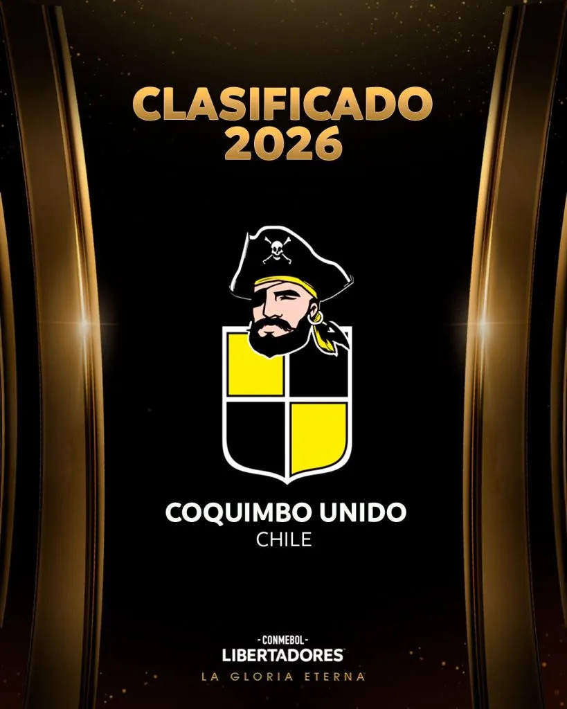 Conmebol anunció la clasificación del elenco chileno. (Foto: @Libertadores).