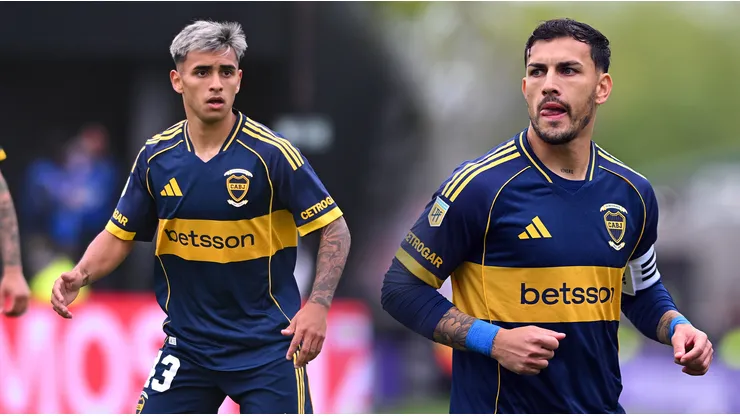 Milton Delgado y Paredes, figuras de Boca ante Barracas Central.