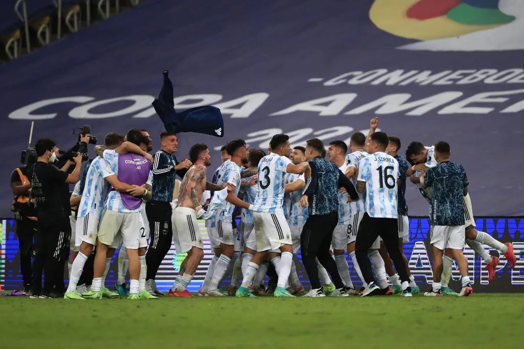 Argentina perdió la final del Mundial 2014, pero conquistó la Copa América de 2021 en el Maracaná. (Foto de Getty).