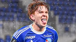 Valentín Barco anotó su primer gol en Racing de Estrasburgo.