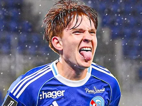 El gol del Colo Barco para Racing de Estrasburgo ante Auxerre por la Ligue 1