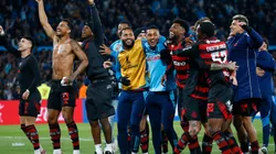 Los jugadores de Flamengo celebran la clasificación ante Racing.
