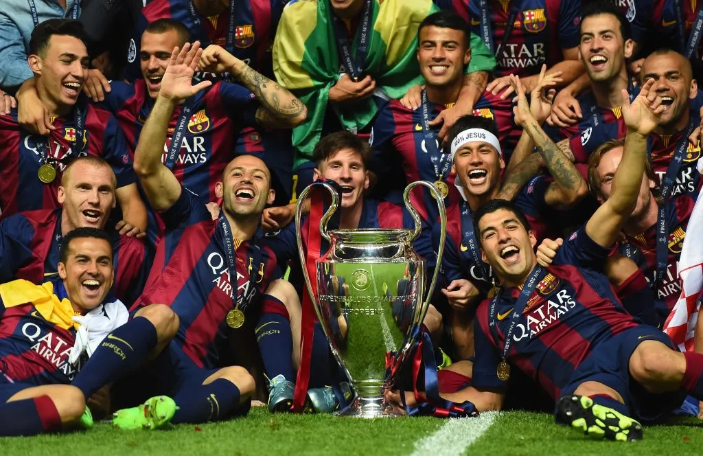 Con la MSN al frente, el Barcelona ganó la Champions 2014/15. (Getty)