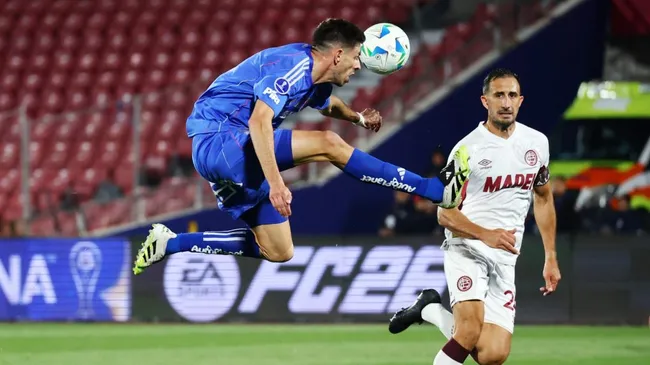 Lanús y Universidad de Chile jugaron la ida en Santiago e igualaron 2-2. (Getty Images)