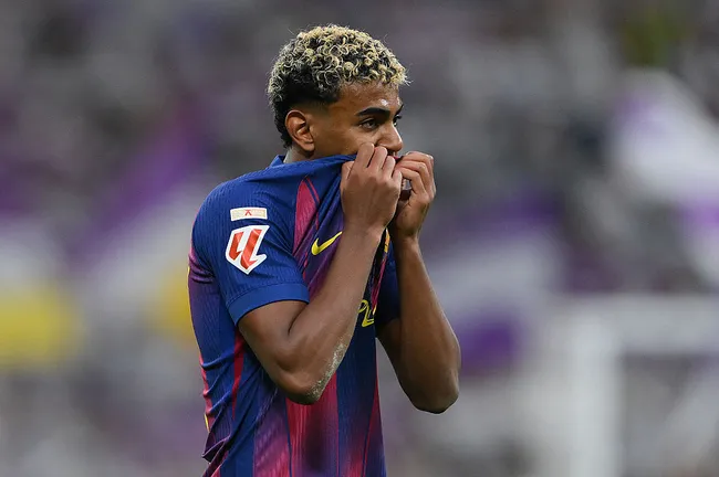 Ante Real Madrid se notó que Yamal no estaba al 100%. (Getty)