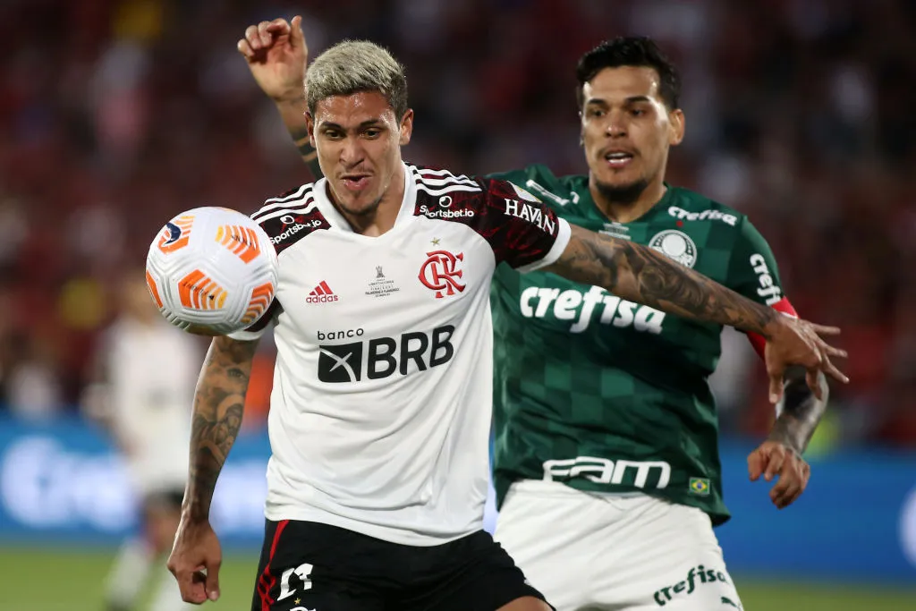 La final de la Copa Libertadores 2021 entre Palmeiras y Flamengo se jugó en Montevideo. (Getty)