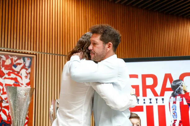 El Cholo Simeone es como un padre para Filipe Luis. (Getty)