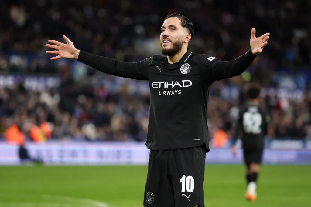 Rayan Cherki, futbolista francés de Manchester City. (Getty Images)