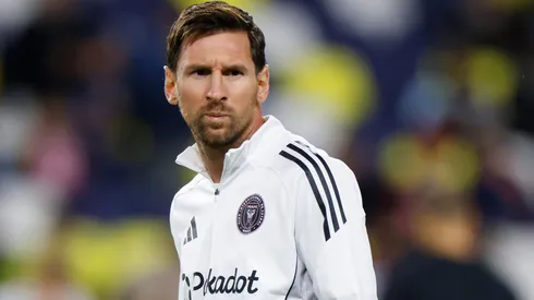 Lionel Messi durante el duelo entre Inter Miami y Nashville por la MLS.