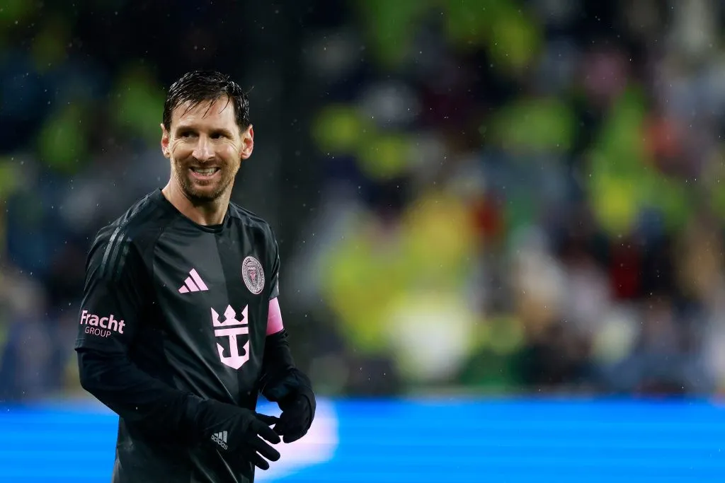 Lionel Messi durante la derrota de Inter Miami ante Nashville por los octavos de final de la MLS. (Getty Images)