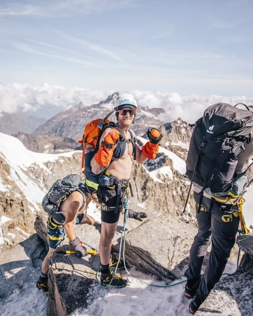Schurrle durante una de sus travesías aplicando el Método Wim Hof (@andreschuerrle.