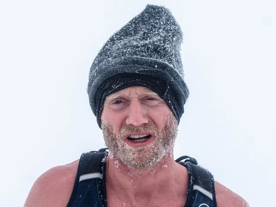 Una de las últimas imágenes de Schurrle caminando en temperaturas bajo cero (@andreschuerrle).