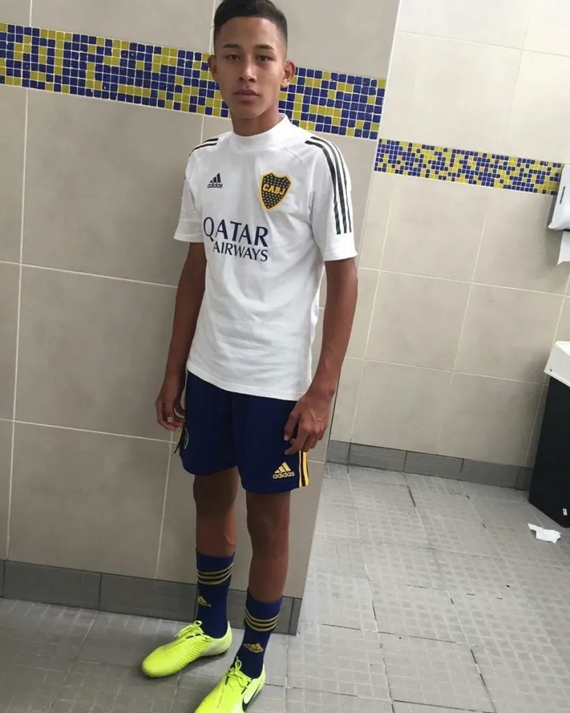 Luca cuando era delantero de la Novena. Foto cabjjuveniles