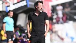 Eduardo Domínguez, director técnico de Estudiantes de La Plata en la derrota ante Boca.