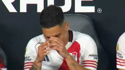 Quintero fue reemplazado en River y no se mostró conforme.