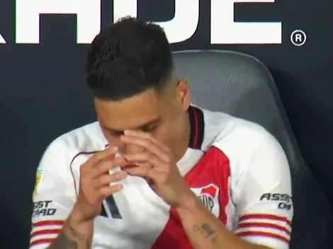 La reacción de Quintero al ser reemplazado por Gallardo vs. Gimnasia