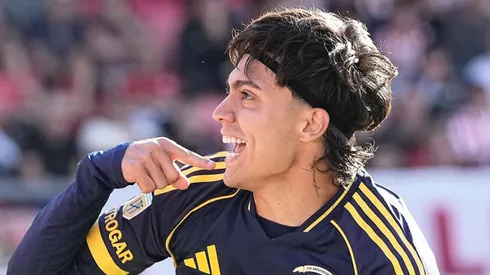 El Changuito Zeballos, la figura de Boca en La Plata.