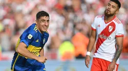 Miguel Merentiel y Paulo Díaz, jugadores de Boca y River.