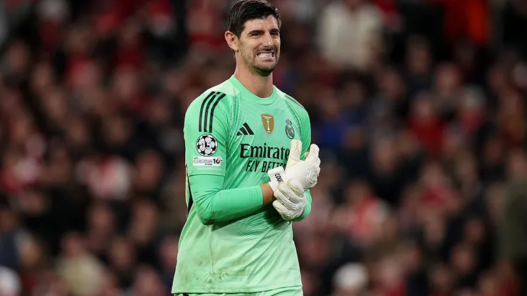 Courtois, la figura del primer tiempo