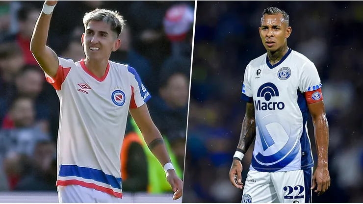 Alan Lescano y Sebastián Villa, figuras de Argentinos Juniors e Independiente Rivadavia.