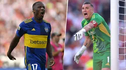 Luis Advíncula y Franco Armani, jugadores de Boca y River.