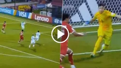 José Alberto Castelau tuvo una atajada que fue clave para que la Selección Argentina Sub 17 ganara frente a Túnez.