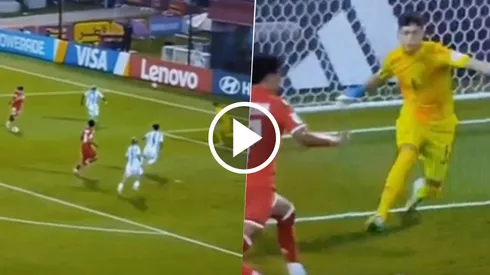 José Alberto Castelau tuvo una atajada que fue clave para que la Selección Argentina Sub 17 ganara frente a Túnez.