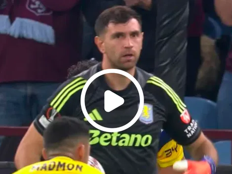 Valió como un gol: la atajada imposible de Dibu Martínez ante Maccabi Tel Aviv