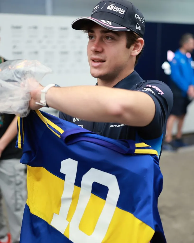 Franco Colapinto, piloto argentino y fanático de Boca. (Getty Images)