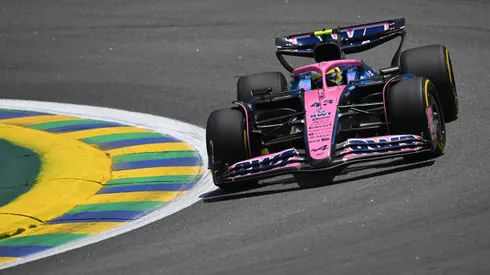 Colapinto en acción en el circuito de Interlagos.