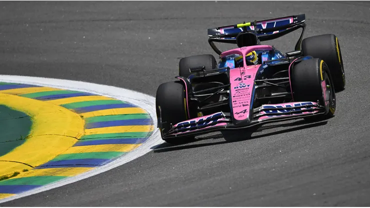 Colapinto en acción en el circuito de Interlagos.