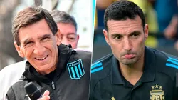 Gustavo Costas y Lionel Scaloni, entrenadores argentinos en actividad.