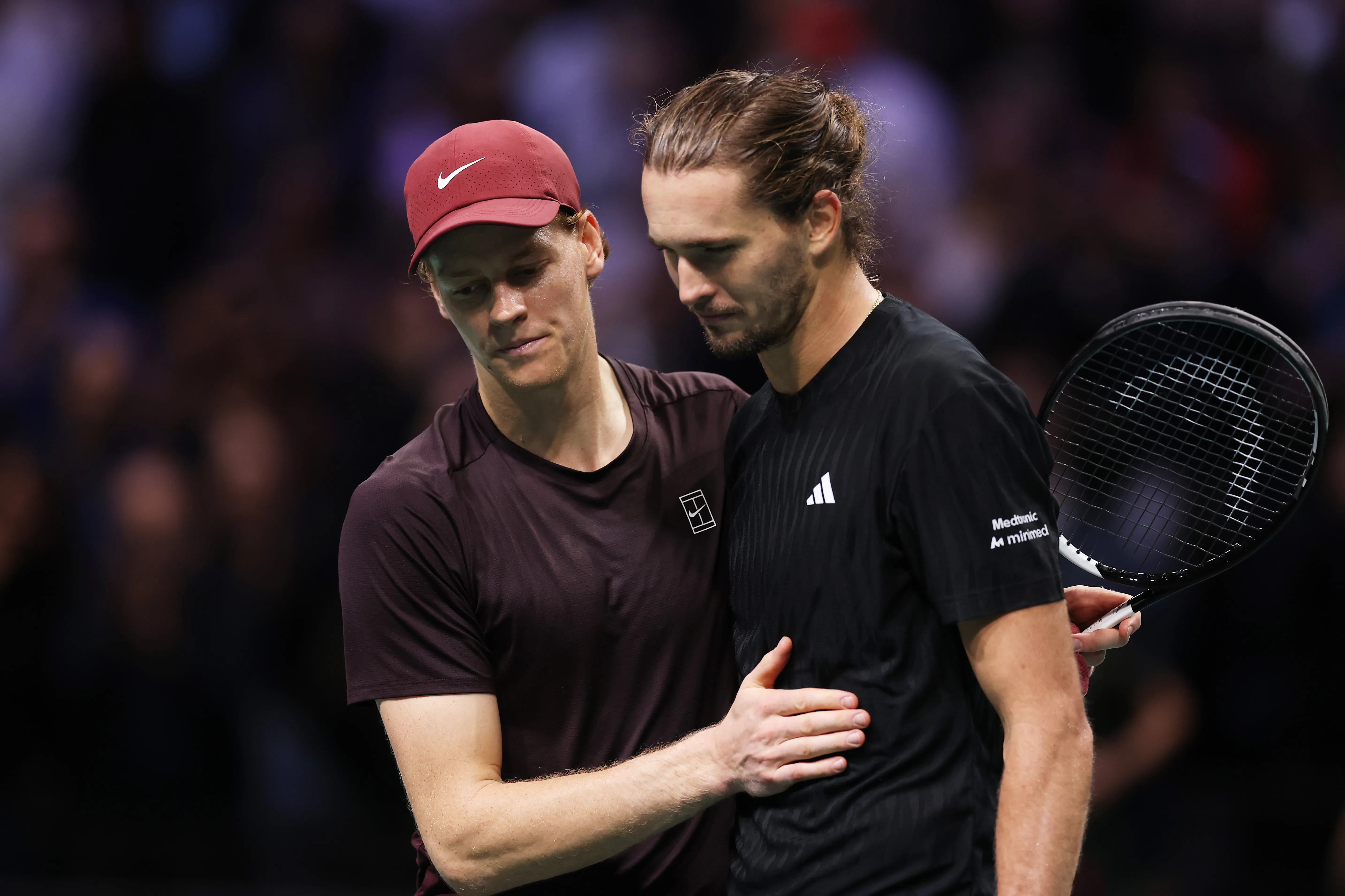 Sinner y Zverev. (Foto: Getty).
