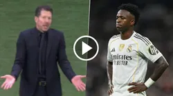 Diego Simeone le dijo a Jesús Gil Manzano tras la amonestación a Nahuel Molina que "a Vinícius no se la saca".