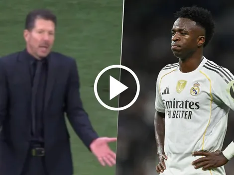 Diego Simeone molesto por la amarilla a Nahuel Molina: ''A Vinícius no se la sacás''
