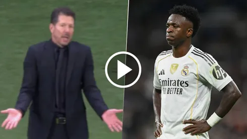 Diego Simeone le dijo a Jesús Gil Manzano tras la amonestación a Nahuel Molina que "a Vinícius no se la saca".