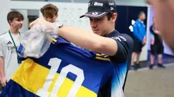 Franco Colapinto, piloto argentino con la camiseta de Boca.