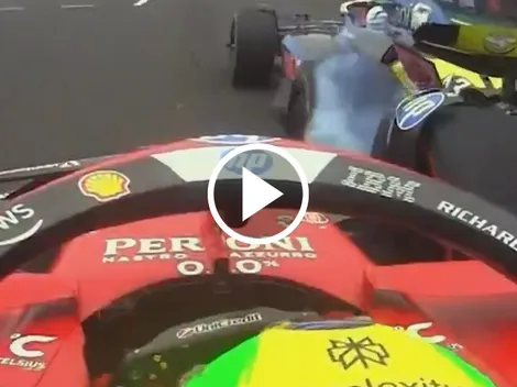 Caos en la largada del GP de Brasil: Hamilton perdió el alerón tras un choque con Franco Colapinto