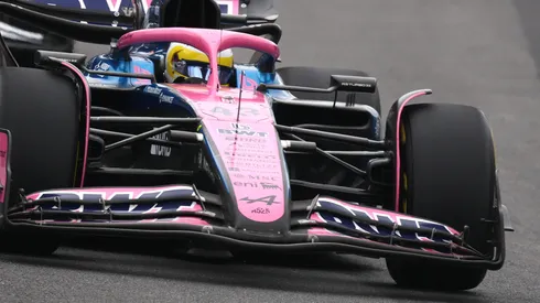 Franco Colapinto en acción en el GP de Brasil.