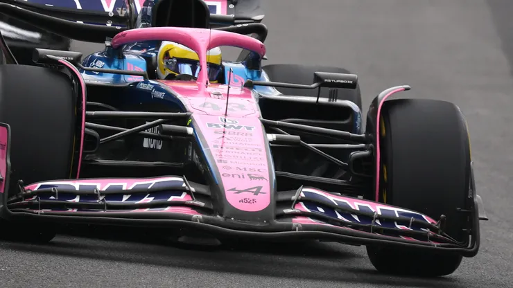 Franco Colapinto en acción en el GP de Brasil.