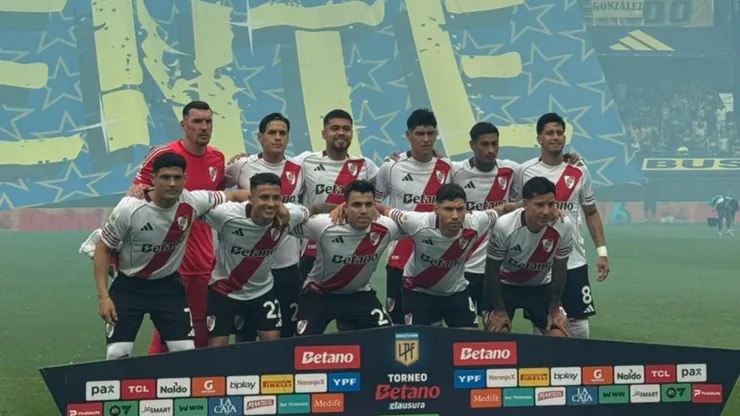 Los titulares de River en la derrota ante Boca.