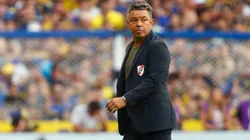 Marcelo Gallardo, director técnico de River durante el Superclásico ante Boca.
