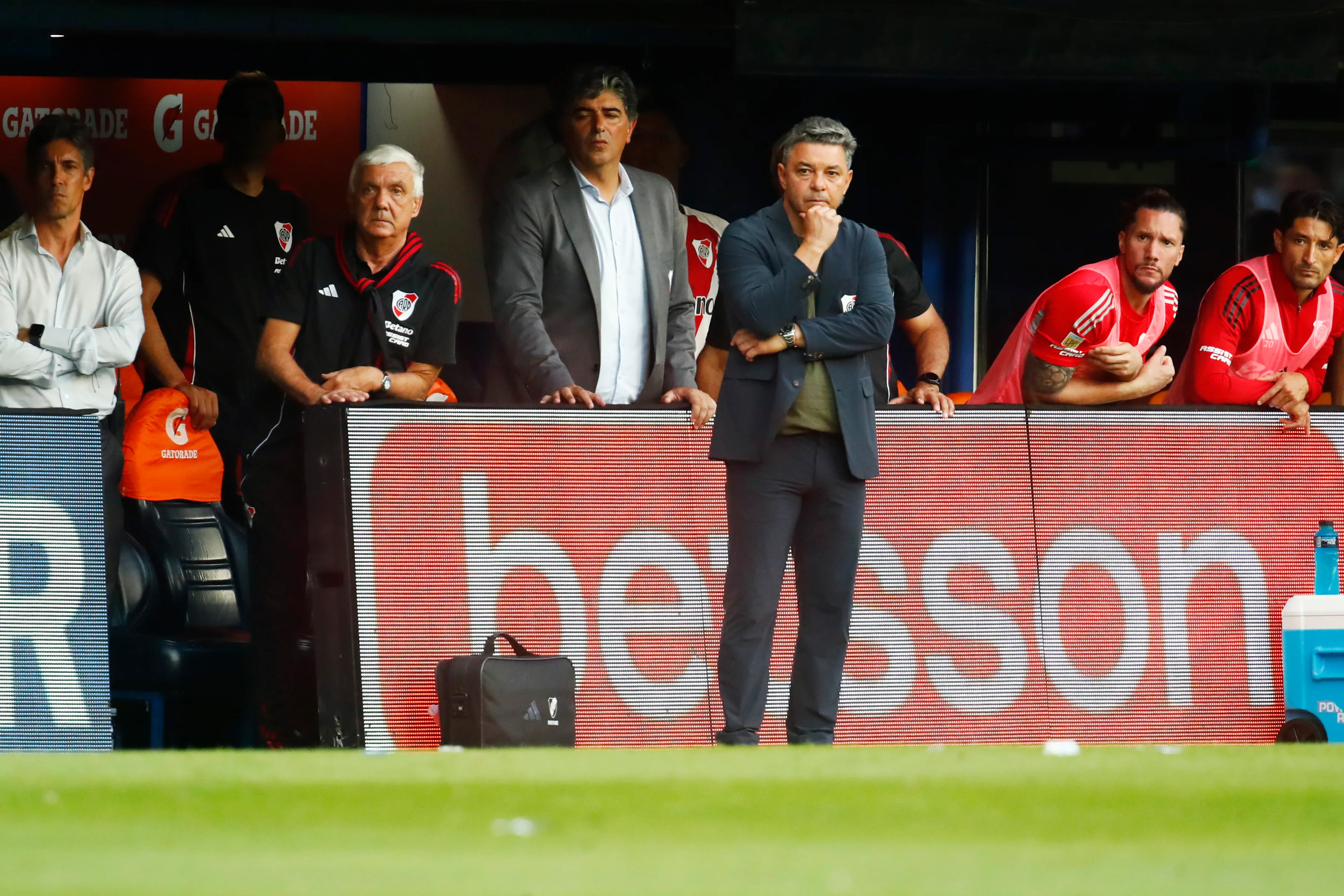 Marcelo Gallardo, director técnico de River en el Superclásico ante Boca. (Getty Images)