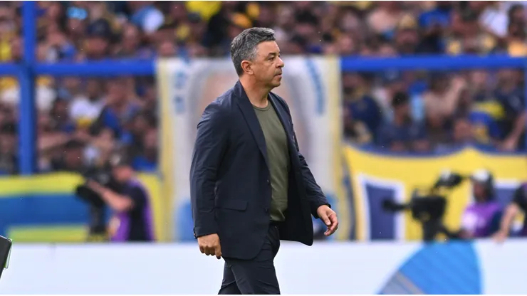 Gallardo recibió un golpe letal ante Boca en La Bombonera.
