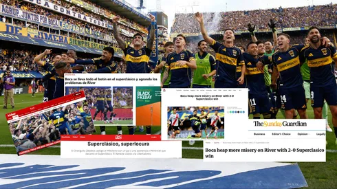 Los medios del mundo fijaron su mirada en el Superclásico que Boca le ganó 2 a 0 a River en la Bombonera.