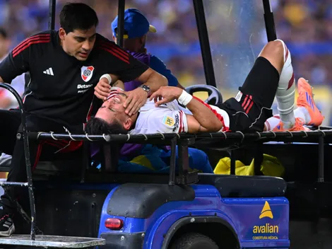 Preocupación en River por Maxi Meza: lágrimas, fuerte lesión y varios meses fuera