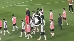 Maxi Salas agredió a un camarógrafo en La Bombonera.